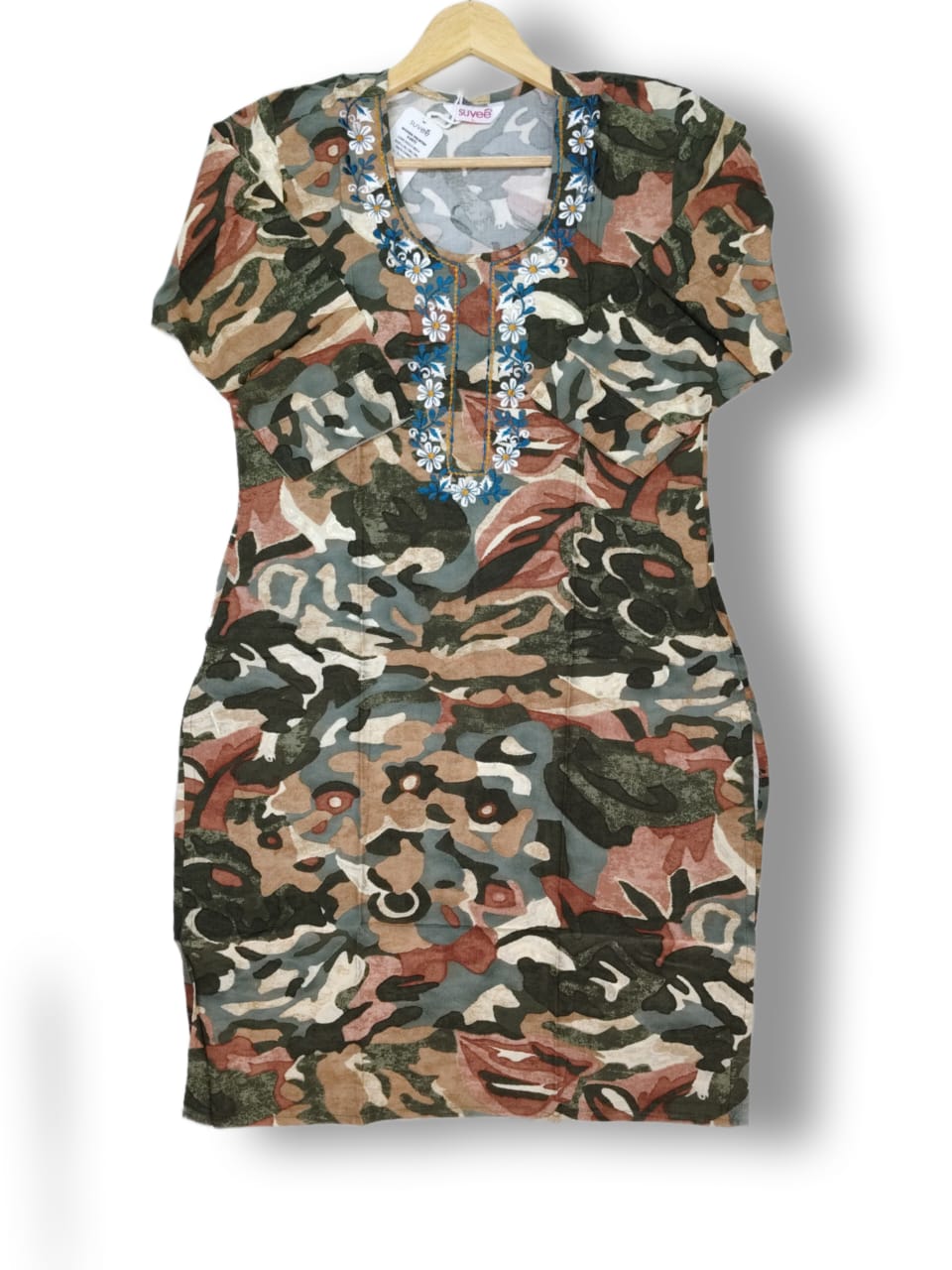 PRINTED RAYON & MODAL SILK KURTI